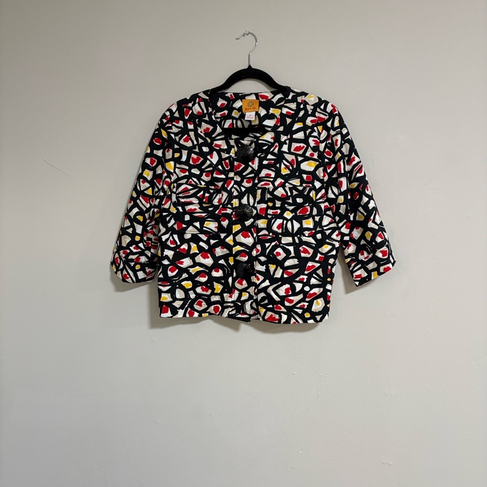 Ruby Rd Colorful Geometric Patterned Jacket - Picture 5 of 8